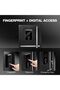 Safety Solutions | Fingerprint Access | Electronic LED Display | Motorized | Stores Cash, Jewellery | Safety locker for home | Tijori locker | 40 Litres | Black| 24 Months By - 3