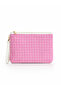 Pearl Clutch Women's Handbag – Textured Fabric, Zippered Makeup and Organizer Bag