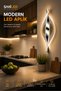 Decorative 12W Indoor Chrome Case 3 Color Light Modern Wall Sconce Electric 1 Piece - 5