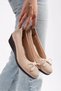 Breathable Knitwear Comfort Women's Wedge Heeled Shoes 7393