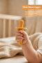 Baby Teething Stick Pacifier - Teether, Mouthguard, Teething Device, Baby Teether - Orange - 3