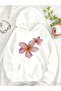Unisex Floral Heart Printed Hooded Kangaroo Pocket Comfortable Fit Regular Cut Sweatshirt - 2