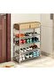 HIAS 5-Tier Shoe Rack, Heavy Duty Stainless Steel Storage Shelf & Organizer with Adjustable Shelves | Space-Saving Metal Shelving for Entryway, Closet, Bathroom, Kitchen | Easy Assembly, Rust Resistan - 8
