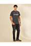 Men Charcoal Graphic T-Shirt - 5