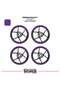 Honda Adv 350 Wheel Rim Strip – Half Rim Cover & Adv 350 Lettering Sticker Set - 2