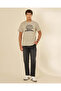 Men Beige Graphic T-Shirt - 2