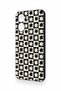 Vivo Y16 Compatible Flower Motif Checkered Pattern Silicone Case - 4