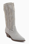 Neira Genuine Leather Beige Summer Western Women's Boots - 2