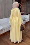 Reglan Sleeve Dress Y0159 - Yellow - 4