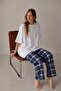 Women's 100% Cotton Patterned Oversize Pajama Set