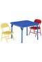 1 Box Foldable Kids Table and Chair Set with Wide Backrest, Space-Saving Foldable Design, Durable Construction, Comfortable Seating, and Easy Assembly