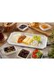 26.2X15X2 cm Porcelain Rectangular Presentation Plate |   Stylish Serving and Breakfast Presentation Plate - 2