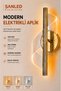 Decorative 12W Indoor Bronze Case 3-Color Light Modern Wall Sconce Electric 1 Piece