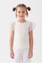 Girl's Sleeve Tulle Detailed School T-Shirt - 5