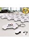 10 Pieces of 3.5X6.5 cm Car Shaped Single-Sided Printed 3 mm Mdf Keychain with Your Logo