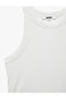 Slim Fit Sleeveless Halter Neck Athlete Blouse with Lace Detail on the Back - 3