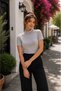 Women's Body High Neck Badi Super Quality Turtleneck Short Sleeve