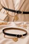 Classic Buckle Belt with Charm Detail - 2