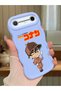 Tecno Spark Slim Compatible Case Camera Protector Blue Silicone Couple Phone Case Conan Pattern