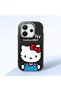 Redmi Note 14 4g Compatible Case with Camera Protector Black Silicone Couple Phone Case with Kitty Pattern