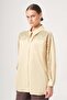 Women's Shoulder Stone Embellished Shirt Yellow 31434 - 2