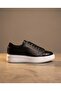 Johan Model Genuine Leather Handmade Black Leather Sneaker Shoes - 3