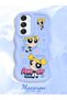 Samsung Galaxy A16 Compatible Case Camera Protective Blue Silicone Couple Phone Case Cartoon Pattern - 2