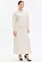Solaris Fabric Button Detailed Women's Skirt Suit - 2