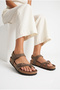 Women's Anatomical Sole Flip-Flop Sandals with Double Buckle Ankle Strap, Casual Comfortable Summer Wear - 2
