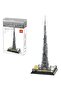 BUILDING BLOCK TOYS THE BURJ KHALIFA TOWER-DUBAI MODEL (555 PIECES) THE WORLD'S GREAT ARCHITECTURE SET SERIE