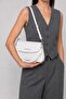 Women's Valeria Multi-Compartment Soft Leather Look Adjustable Strap White Shoulder and Crossbody Bag - 6