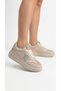 Women's Shiny Star Detailed Beige Sole Casual Lace-Up Sports Shoes Sneaker - 3