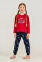 Mother-Daughter Matching Long Sleeve Cotton Pajama Set - 5