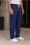 Men's Navy Blue Muslin Look Baggy Sweatpants Loose Fit Comfortable Oversize - 5
