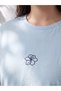 Original Floral Embroidered 100% Cotton Women's T-Shirt - 3