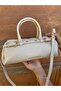 Women's Gold Detailed Cylinder Design Hand and Shoulder Bag Shoulder Bag Size: 27 X 13 cm - 4
