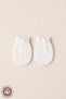 Unisex Baby Newborn Combed Cotton Fabric 100% Cotton Baby Glove Set - 3