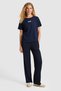 Women's Navy Blue Crew Neck T-Shirt 50323530-Vr033 - 4