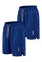 2-Pack Breathable Fabric Fitness Tennis Sports Shorts