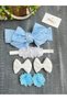Baby Girl Blue Star Bandana Buckle Set - 2