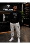 Unisex Wide Cut Zero Neck and Sweatpants R Printed Set