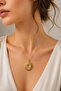 316L Steel Gold Color Chain Zircon Stone Nova Star Model Women's Necklace - 2