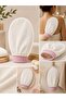 Ecru Bath Shower Scrub Glove, Exfoliating Glove, 100% Fluffy Silk, Dead Skin Remover for Normal Skin, Bathhouse Scrub Glove - 3