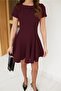 Women's Short Sleeve Kilos Imported Crepe Dress - 2