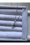 Protective Eye Detailed Pearlescent Natural Stone Steel Necklace Handmade