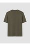 Peak New Season Khaki Crew Neck Letter Printed Men's T-Shirt - 5