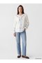 Peak New Season Ecru Tie-Neck Patterned Blouse - 2