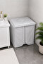 Gray Machine Cover, Laundry Dishwasher Cover, Standard Single Size Machine Cover - 2