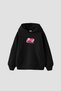 Fight Club Printed Oversize Unisex Black Hoodie - 2