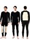 Men's Thermal Underwear With Heating Patch Fleece Lined Thickened Winter Warm Base Layer Set High Elastic For Skiing Hiking Cold Weather Activities - 2